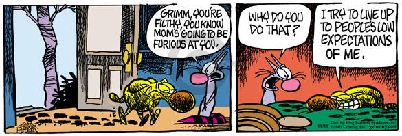 Comic Strip Mike Peters  Mother Goose and Grimm 2003-11-11 anticipation