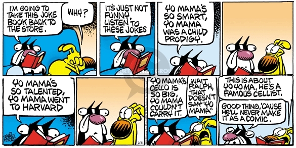 Comic Strip Mike Peters  Mother Goose and Grimm 2010-02-21 instrument