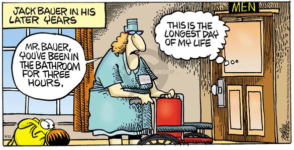 Comic Strip Mike Peters  Mother Goose and Grimm 2010-09-12 retirement