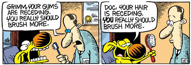 Comic Strip Mike Peters  Mother Goose and Grimm 2013-11-26 dentistry