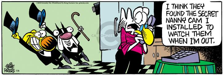 Comic Strip Mike Peters  Mother Goose and Grimm 2014-07-08 secret