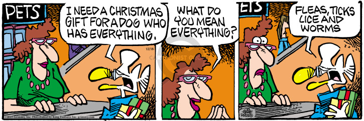 Comic Strip Mike Peters  Mother Goose and Grimm 2015-12-18 holiday shopping