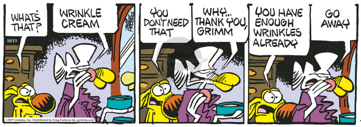 Comic Strip Mike Peters  Mother Goose and Grimm 2017-10-13 aging