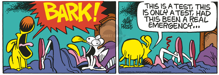 Comic Strip Mike Peters  Mother Goose and Grimm 2018-11-14 bark