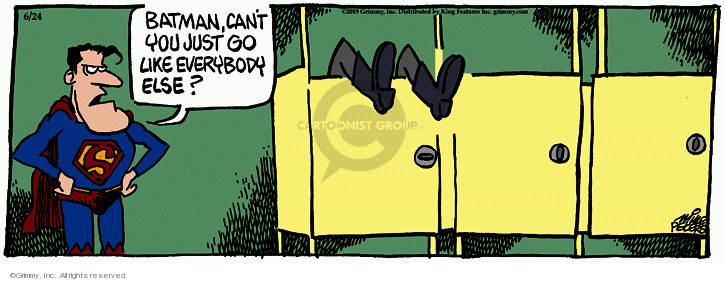 Comic Strip Mike Peters  Mother Goose and Grimm 2019-06-24 bathroom