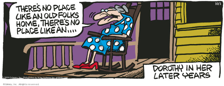 Comic Strip Mike Peters  Mother Goose and Grimm 2019-10-01 old age