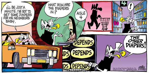 Comic Strip Mike Peters  Mother Goose and Grimm 2003-02-09 errand