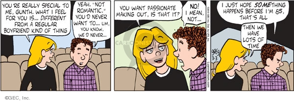 Comic Strip Greg Evans  Luann 2010-03-03 romantic relationship