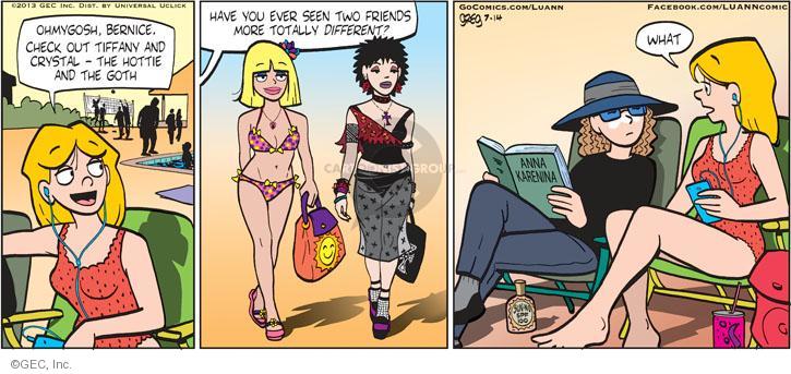 Comic Strip Greg Evans  Luann 2013-07-14 friendship