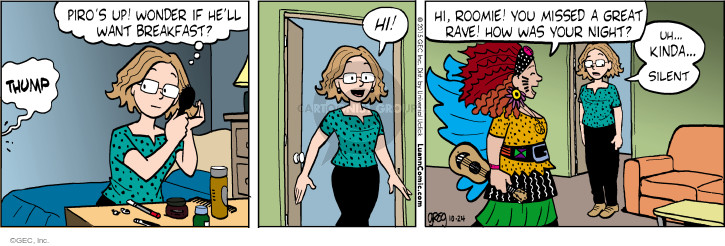 Comic Strip Greg Evans  Luann 2015-10-24 roomie
