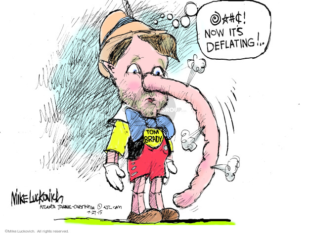 Mike Luckovich  Mike Luckovich's Editorial Cartoons 2015-07-29 quarterback