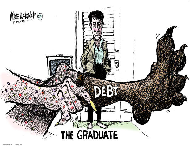 Mike Luckovich  Mike Luckovich's Editorial Cartoons 2016-05-13 debt
