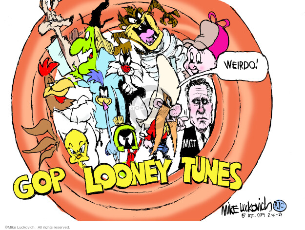 Mike Luckovich  Mike Luckovich's Editorial Cartoons 2021-02-04 Mitt Romney