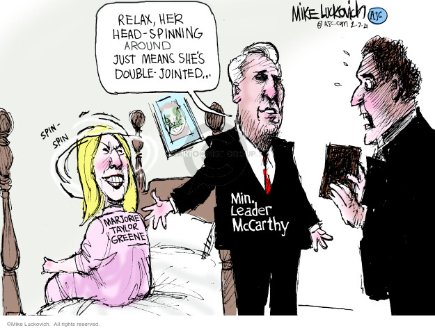 Mike Luckovich  Mike Luckovich's Editorial Cartoons 2021-02-07 head