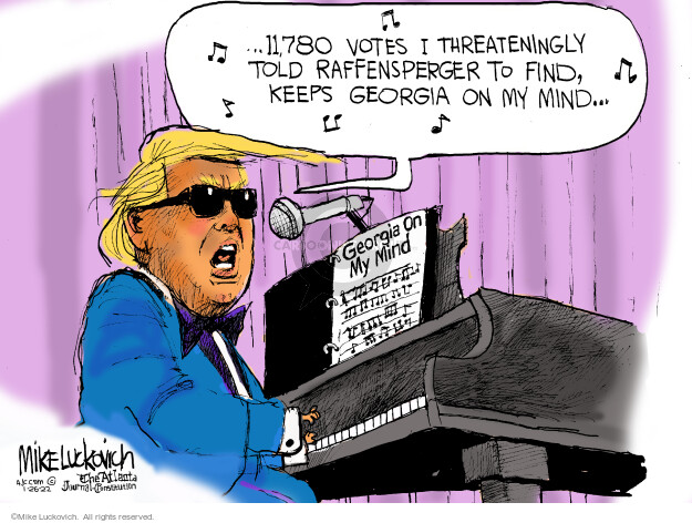 Mike Luckovich  Mike Luckovich's Editorial Cartoons 2022-01-26 presidential election