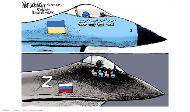 Mike Luckovich  Mike Luckovich's Editorial Cartoons 2022-03-24 war
