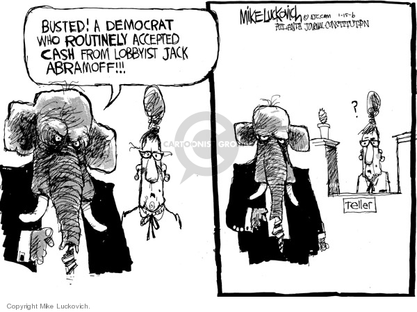 Mike Luckovich  Mike Luckovich's Editorial Cartoons 2006-01-15 democrat