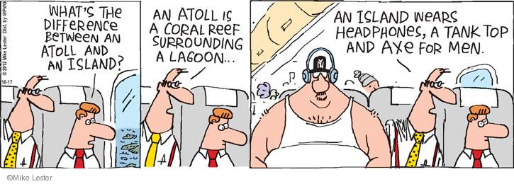 Comic Strip Mike Lester  Mike du Jour 2012-10-17 airplane travel