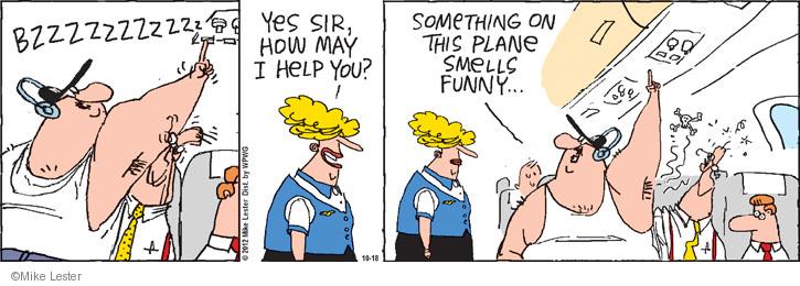 Comic Strip Mike Lester  Mike du Jour 2012-10-18 airplane travel
