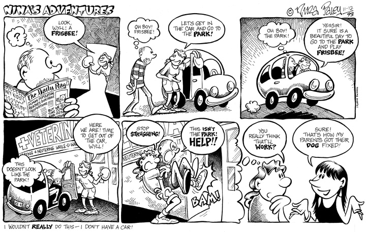 Cartoonist Nina Paley  Nina's Adventures 1993-11-12 play