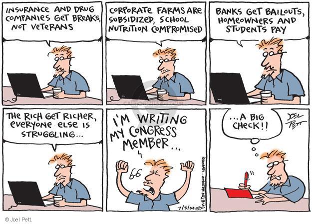 Joel Pett  Joel Pett's Editorial Cartoons 2014-07-03 bank