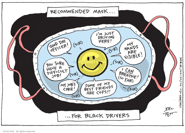 Joel Pett  Joel Pett's Editorial Cartoons 2020-07-21 Black Lives Matter