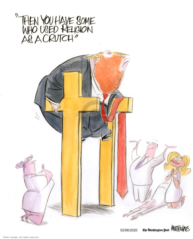 Ann Telnaes  Ann Telnaes' Editorial Cartoons 2020-02-06 christianity