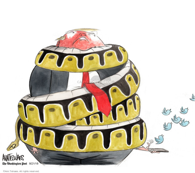 Ann Telnaes  Ann Telnaes' Editorial Cartoons 2018-08-21 Donald Trump media