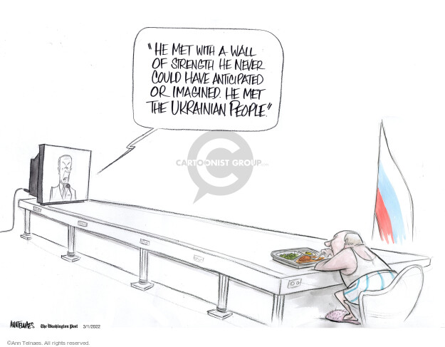 Ann Telnaes  Ann Telnaes' Editorial Cartoons 2022-03-01 diplomacy